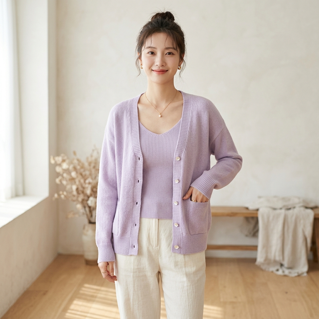 Pastel Cardigan Set